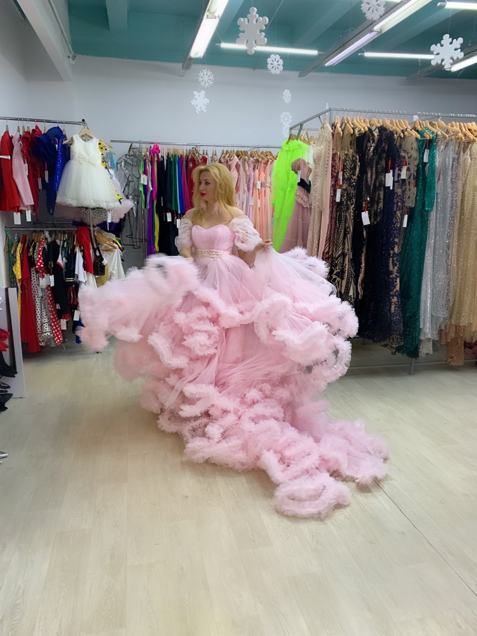 pink cloud dress