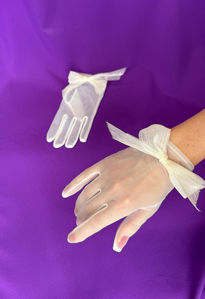 Рукавички короткі прозорі в оренду
