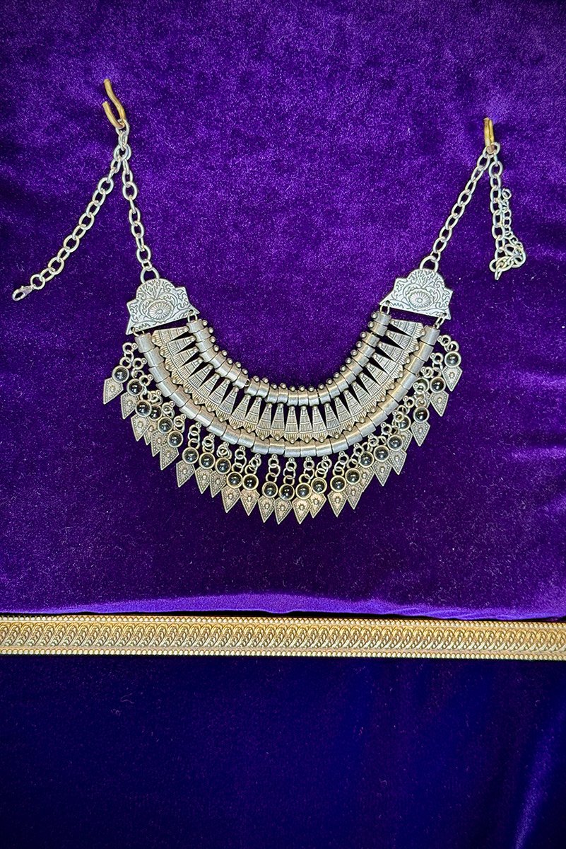 Кольє бохо срібло