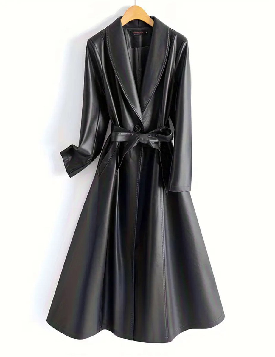 Чорний тренч напрокат для фотосесії