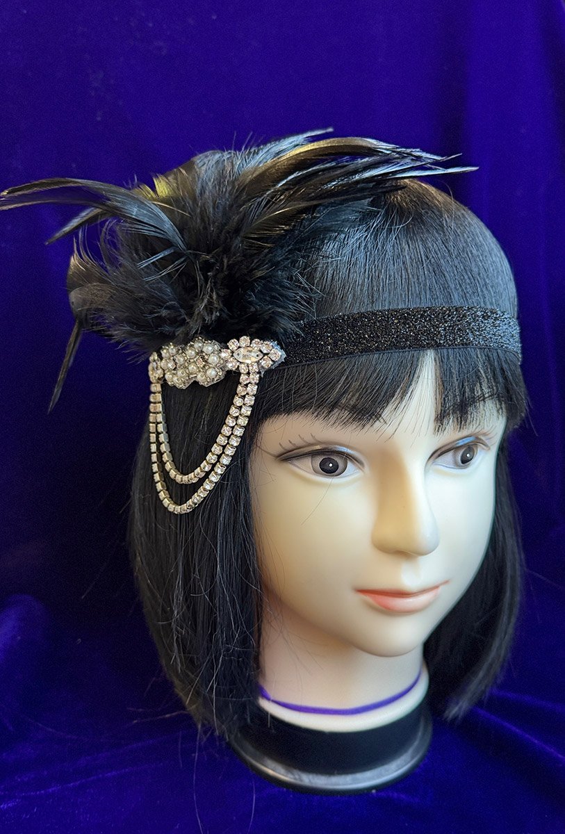 Прикраса у волосся в стилі Гетсбі