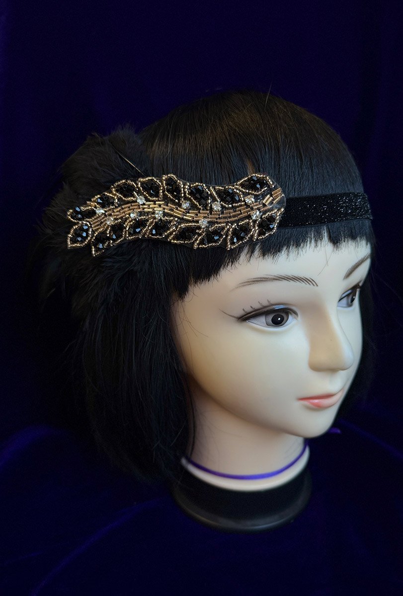 Прикраса на голову з пером Гетсбі