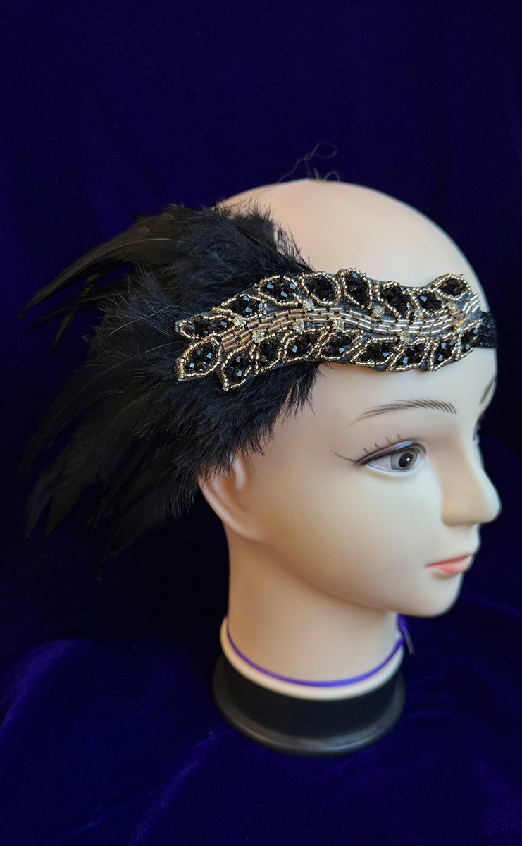 Прикраса на голову з пером Гетсбі