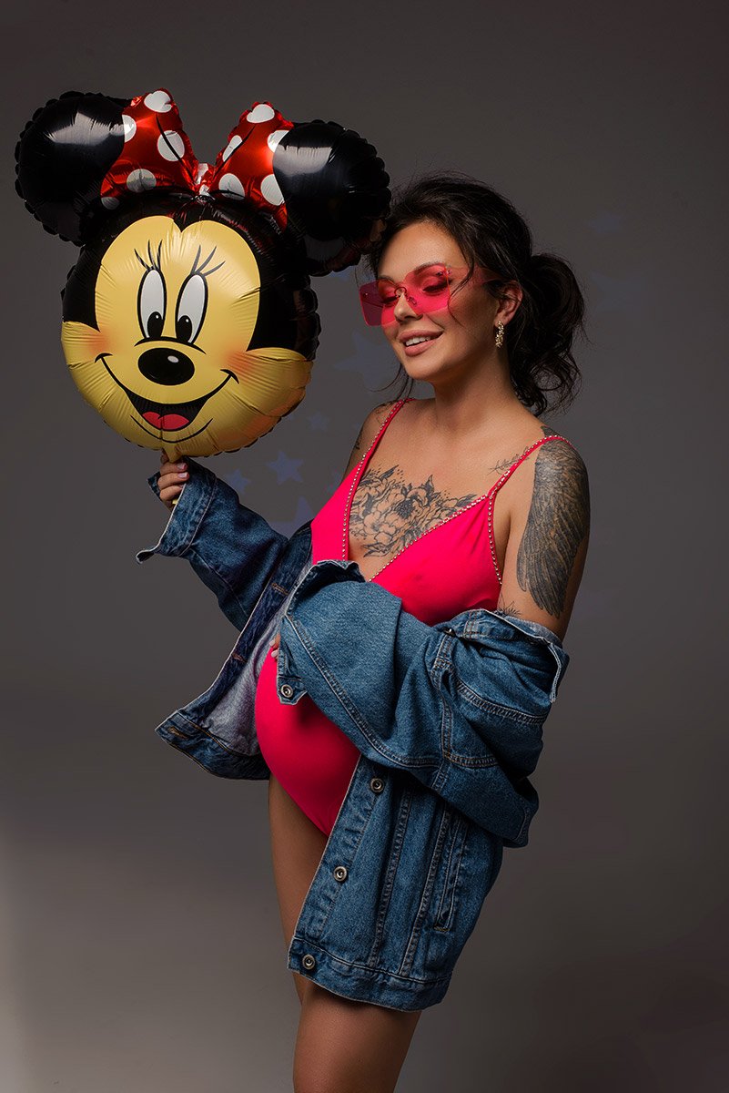 Рожевий боді для фотосесії