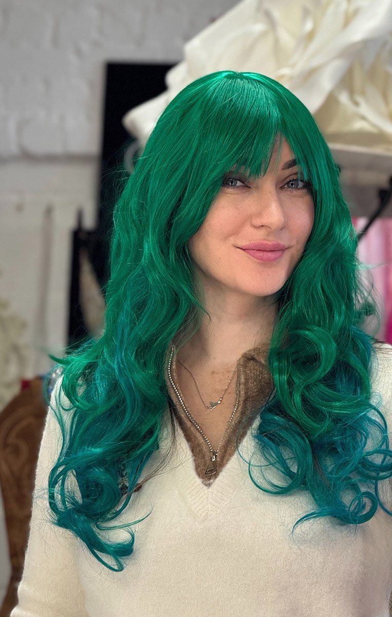 зелена перука напрокат