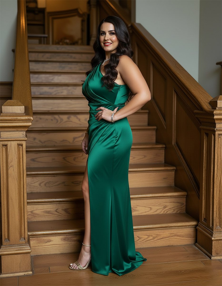 Жасмін зелена Plus size