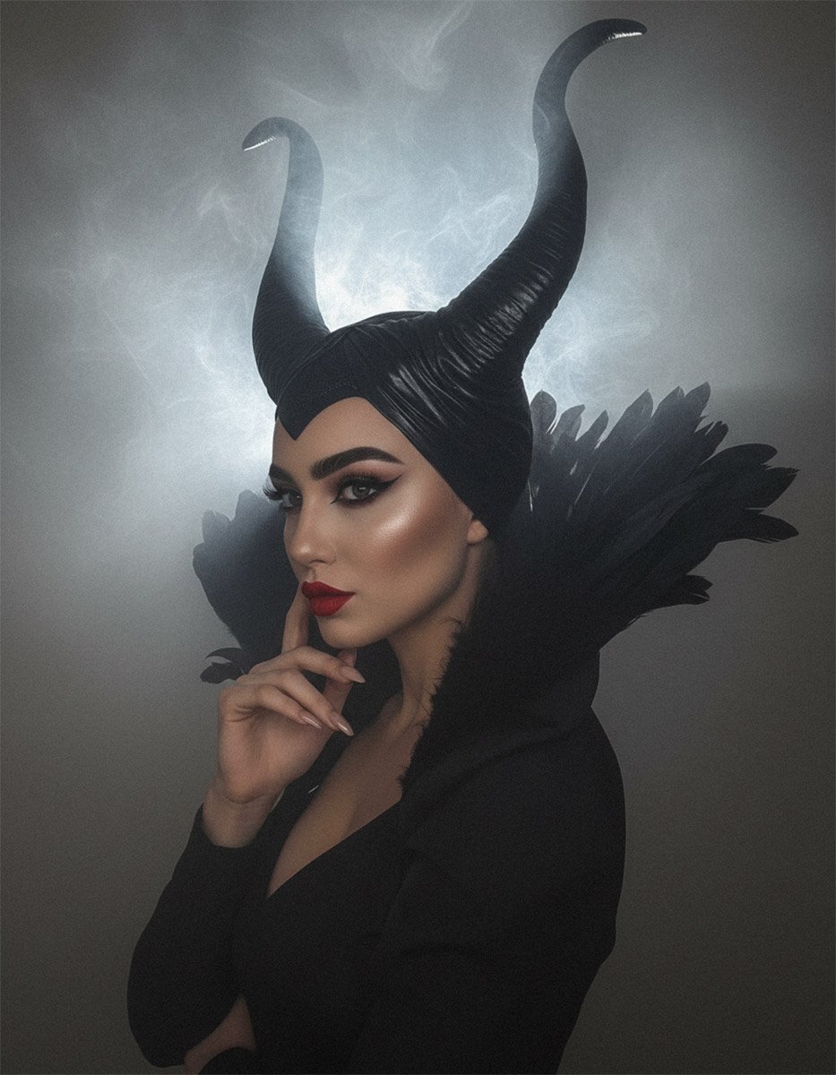 Комір з пірʼя ворони