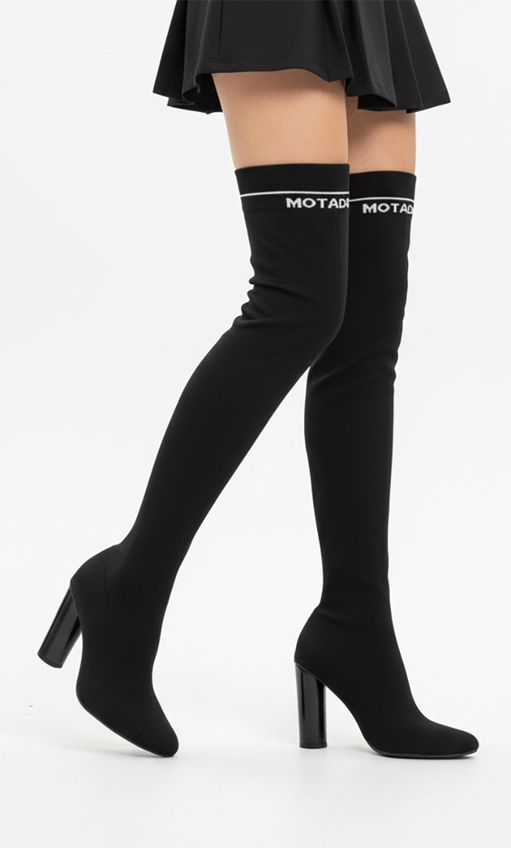 Ботфорти чулок чорні