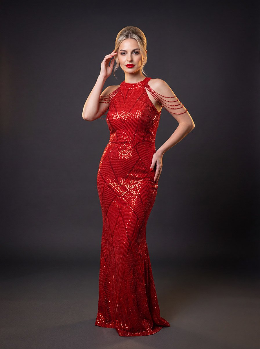 прокат червоної сукні