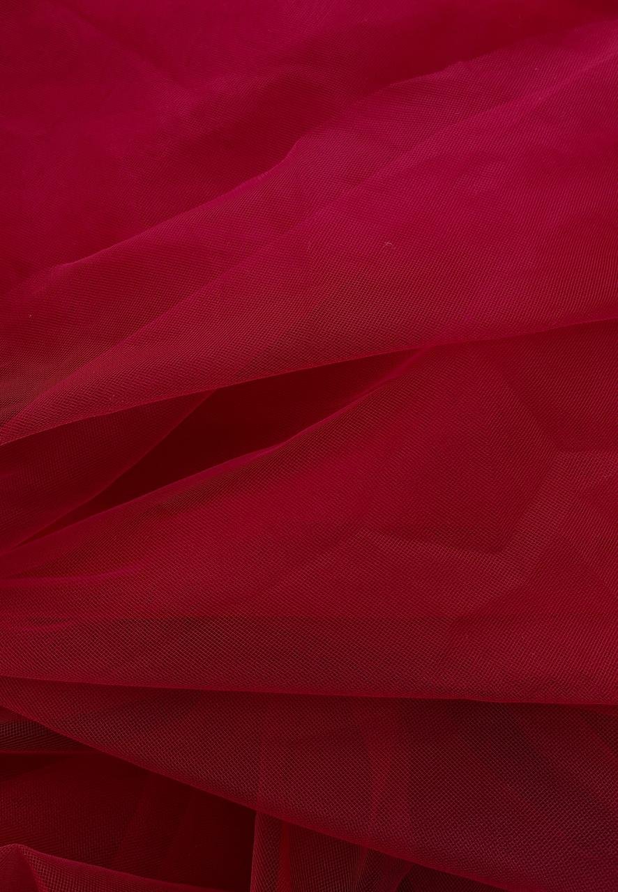 Тканина червоний фатин